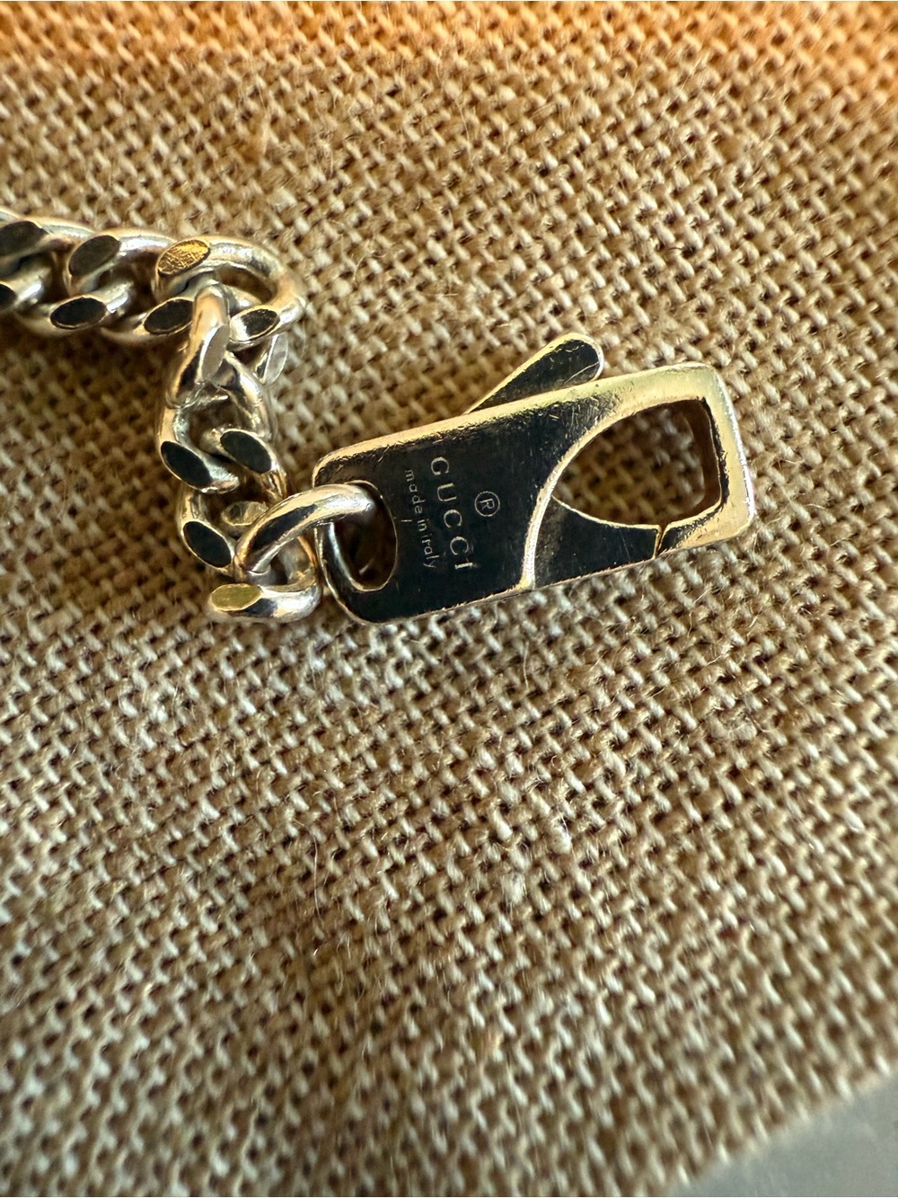 Gucci Interlocking G Sterling Silver thick chain necklace - Picture 6 of 7